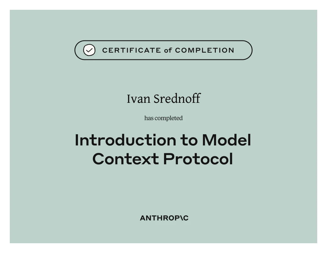 Introduction to Model Context Protocol, Anthropic