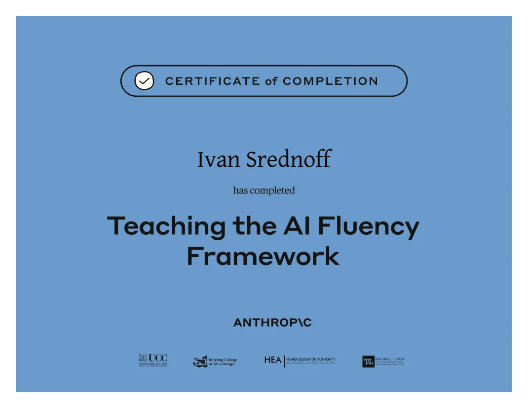 Teaching the AI Fluency Framework, Anthropic